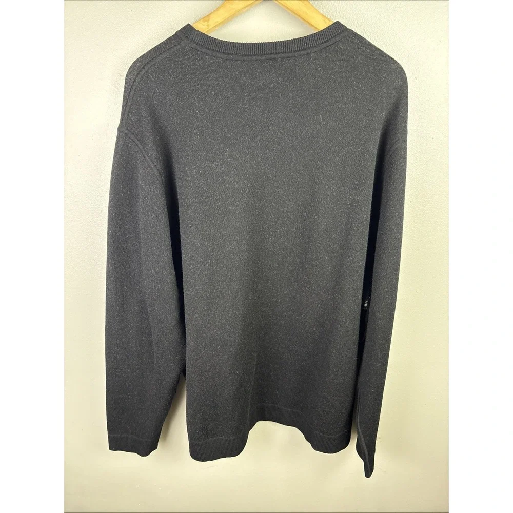 Reversible Merino Wool Sweater Fair Isles Hart Schaffer Marx Black And White XXL